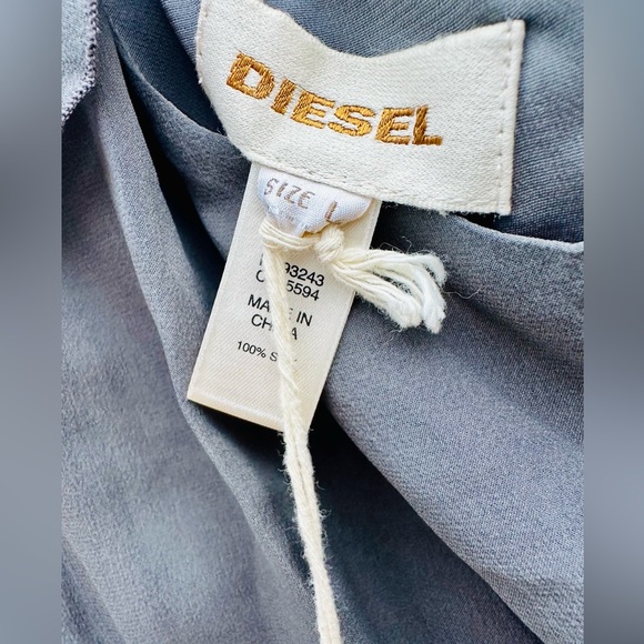 🆕🔖 Diesel ✨ Drakula 100% Silk One Shoulder Asymmetrical Dress ✨ Size L ✨NWT! - Picture 9 of 17